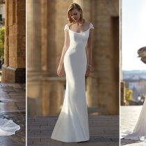 Cabecera de tres look de novia